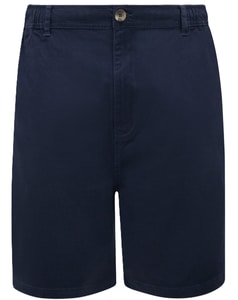 D555 Spencer 2 Full Elastic Waist Stretch Shorts Navy
